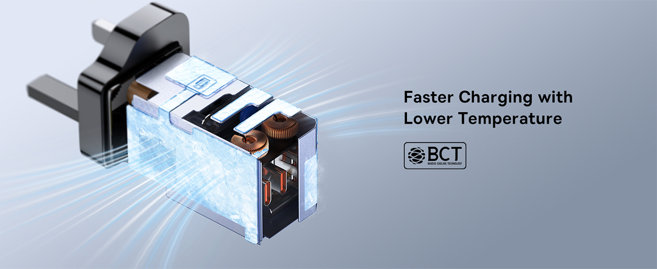 Baseus GaN5 Pro 65W 3 Port Fast Charger